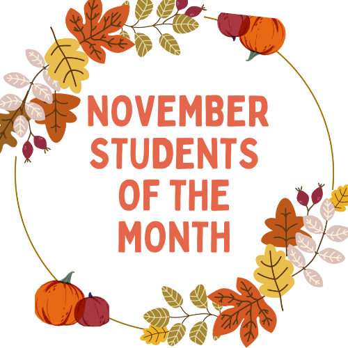  November Students of the Month